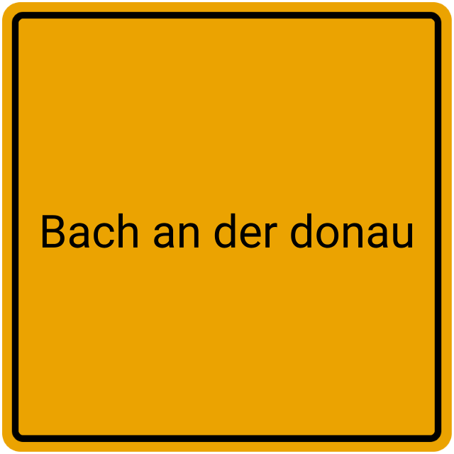 Meldebestätigung Bach an der Donau